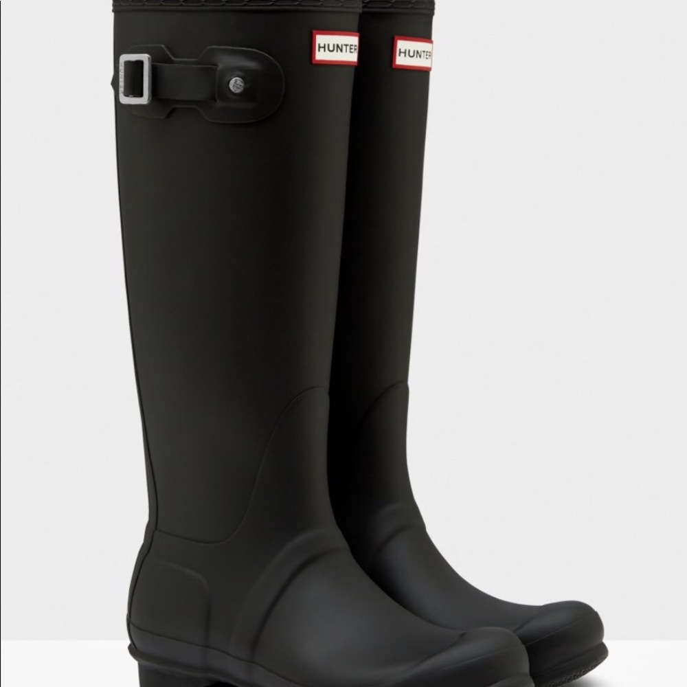 Women’s Tall Classic Black Hunter Rain Boots